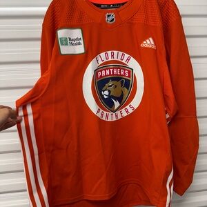 FLORIDA PANTHER GAME USED ADIDAS PRACTICE JERSEY SZ 56